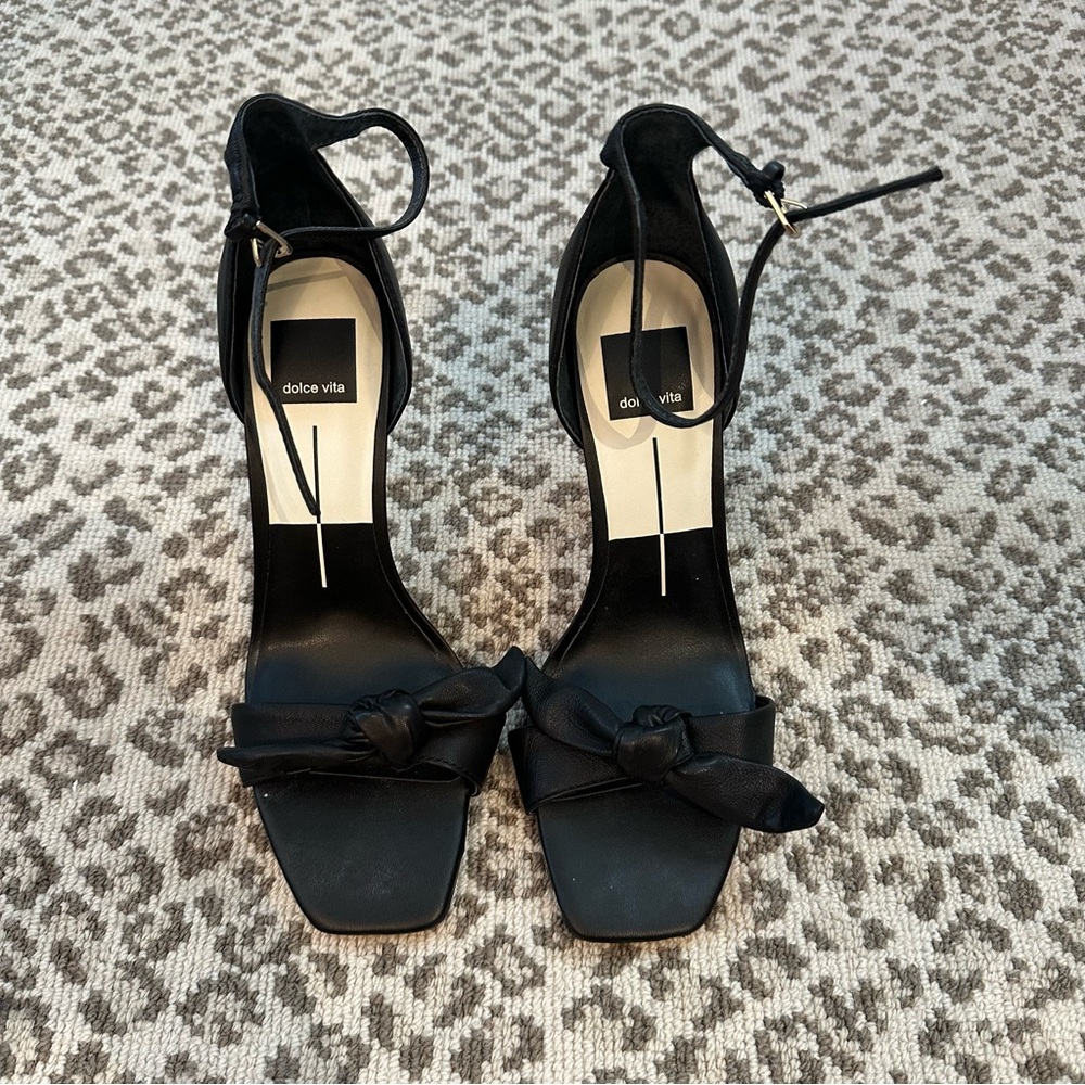 Dolce Vita Black Leather Heels